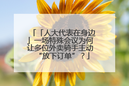 「人大代表在身边」一场特殊会议为何让多位外卖骑手主动“放下订单”？