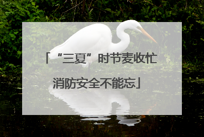 “三夏”时节麦收忙 消防安全不能忘