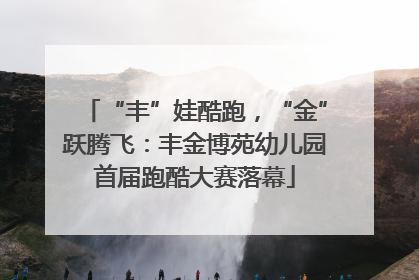 “丰”娃酷跑，“金”跃腾飞：丰金博苑幼儿园首届跑酷大赛落幕