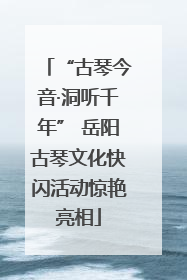“古琴今音·洞听千年” 岳阳古琴文化快闪活动惊艳亮相