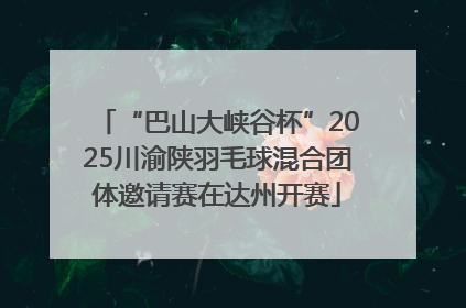 “巴山大峡谷杯”2025川渝陕羽毛球混合团体邀请赛在达州开赛