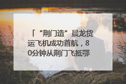 “荆门造”晨龙货运飞机成功首航，80分钟从荆门飞抵鄂州花湖机场