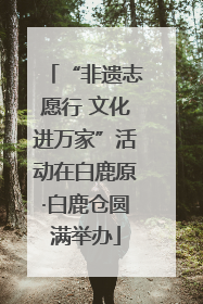 “非遗志愿行 文化进万家”活动在白鹿原·白鹿仓圆满举办