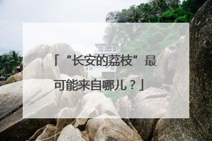 “长安的荔枝”最可能来自哪儿？