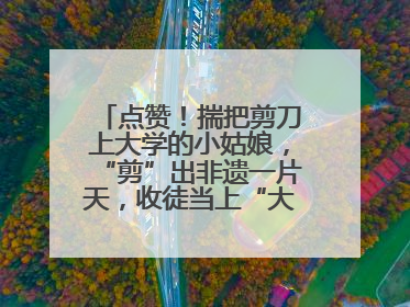 点赞！揣把剪刀上大学的小姑娘，“剪”出非遗一片天，收徒当上“大师傅”