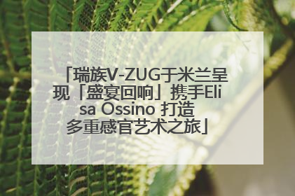 瑞族V-ZUG于米兰呈现「盛宴回响」携手Elisa Ossino 打造多重感官艺术之旅