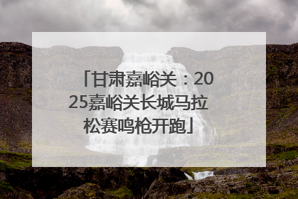 甘肃嘉峪关：2025嘉峪关长城马拉松赛鸣枪开跑