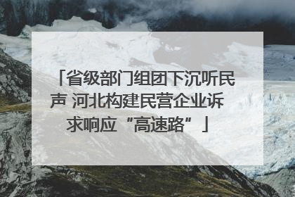 省级部门组团下沉听民声 河北构建民营企业诉求响应“高速路”