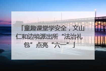 童趣课堂学安全，文山仁和边境派出所“法治礼包”点亮“六一”