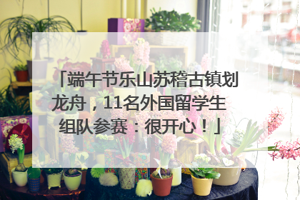 端午节乐山苏稽古镇划龙舟，11名外国留学生组队参赛：很开心！
