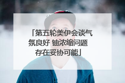 第五轮美伊会谈气氛良好 铀浓缩问题存在妥协可能