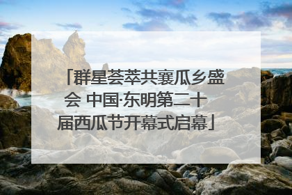 群星荟萃共襄瓜乡盛会 中国·东明第二十届西瓜节开幕式启幕