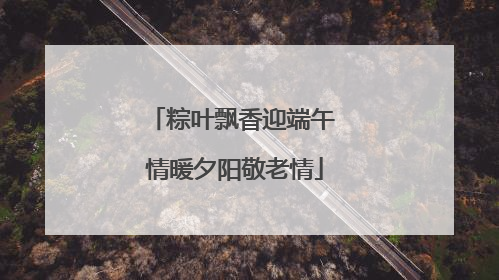 粽叶飘香迎端午 情暖夕阳敬老情