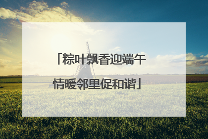 粽叶飘香迎端午 情暖邻里促和谐