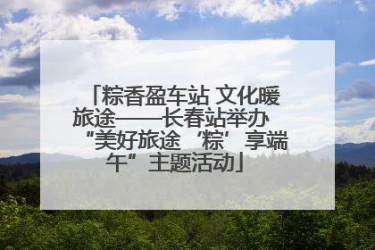 粽香盈车站 文化暖旅途——长春站举办 “美好旅途‘粽’享端午”主题活动