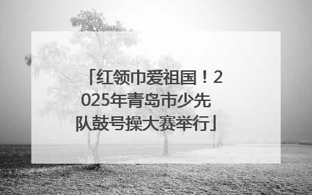 红领巾爱祖国！2025年青岛市少先队鼓号操大赛举行