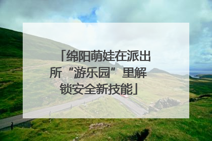 绵阳萌娃在派出所“游乐园”里解锁安全新技能