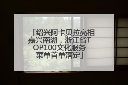 绍兴阿卡贝拉亮相嘉兴南湖，浙江省TOP100文化服务菜单首单落定