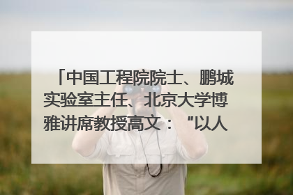中国工程院院士、鹏城实验室主任、北京大学博雅讲席教授高文：“以人为本 智能向善” 推动文化与科技相生相促｜聚焦2025文化强国建设高峰论坛