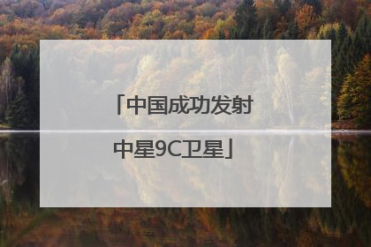 中国成功发射中星9C卫星