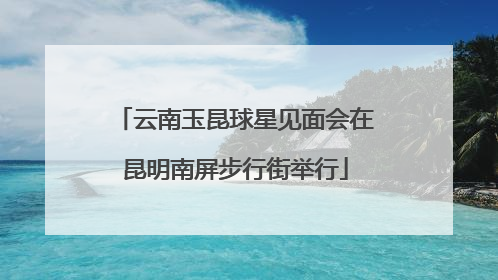 云南玉昆球星见面会在昆明南屏步行街举行