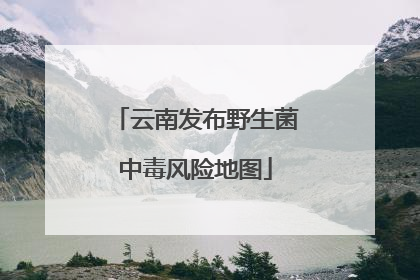 云南发布野生菌中毒风险地图