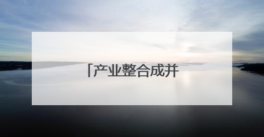 产业整合成并购重组主旋律