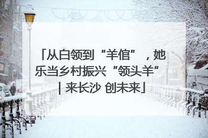 从白领到“羊倌”，她乐当乡村振兴“领头羊”｜来长沙 创未来