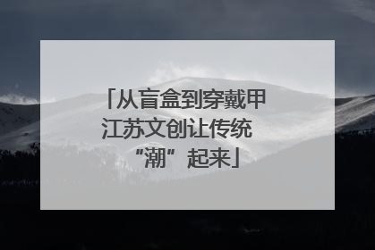 从盲盒到穿戴甲 江苏文创让传统“潮”起来