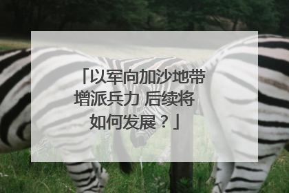 以军向加沙地带增派兵力 后续将如何发展？