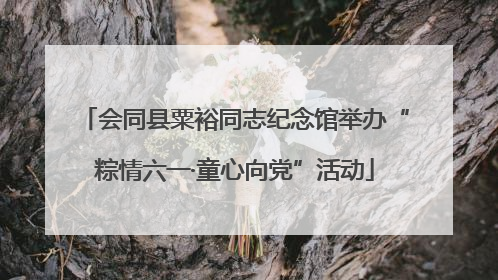 会同县粟裕同志纪念馆举办“粽情六一·童心向党”活动