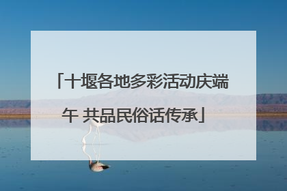 十堰各地多彩活动庆端午 共品民俗话传承