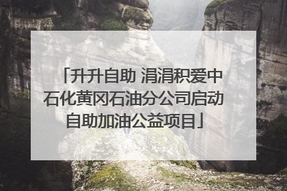 升升自助 涓涓积爱中石化黄冈石油分公司启动自助加油公益项目