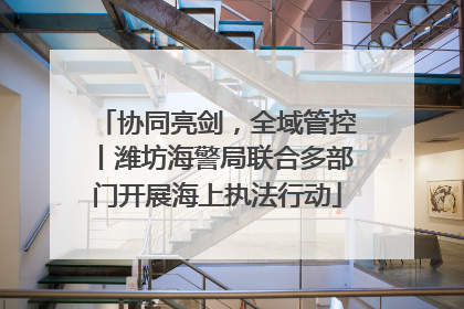协同亮剑，全域管控丨潍坊海警局联合多部门开展海上执法行动