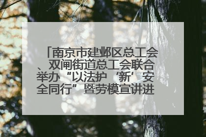 南京市建邺区总工会、双闸街道总工会联合举办“以法护‘新’安全同行”暨劳模宣讲进工地服务活动
