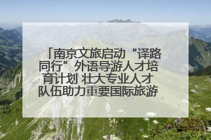 南京文旅启动“译路同行”外语导游人才培育计划 壮大专业人才队伍助力重要国际旅游目的地建设