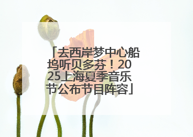 去西岸梦中心船坞听贝多芬！2025上海夏季音乐节公布节目阵容