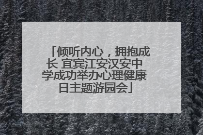 倾听内心，拥抱成长 宜宾江安汉安中学成功举办心理健康日主题游园会