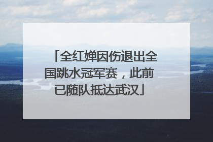 全红婵因伤退出全国跳水冠军赛，此前已随队抵达武汉