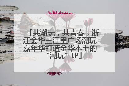 共潮玩，共青春，浙江金华三江里广场潮玩嘉年华打造金华本土的“潮玩”IP