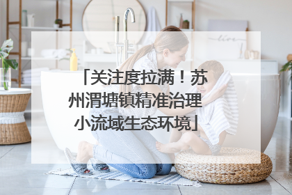 关注度拉满！苏州渭塘镇精准治理小流域生态环境