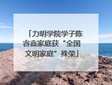 力明学院学子陈睿鑫家庭获“全国文明家庭”殊荣