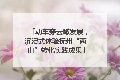 动车穿云瞰发展，沉浸式体验抚州“两山”转化实践成果