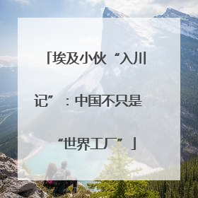 埃及小伙“入川记”：中国不只是“世界工厂”