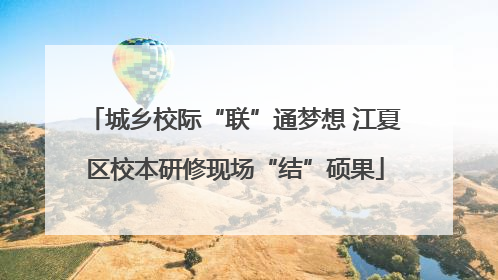 城乡校际“联”通梦想 江夏区校本研修现场“结”硕果
