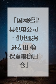 国网延津县供电公司：供电服务进麦田 确保夏粮稳归仓