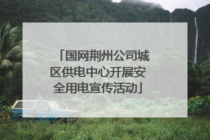 国网荆州公司城区供电中心开展安全用电宣传活动