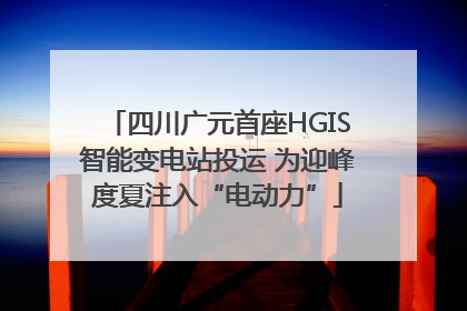 四川广元首座HGIS智能变电站投运 为迎峰度夏注入“电动力”