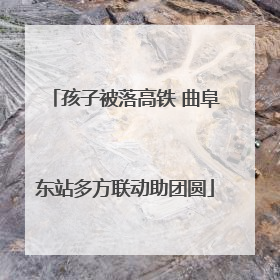 孩子被落高铁 曲阜东站多方联动助团圆