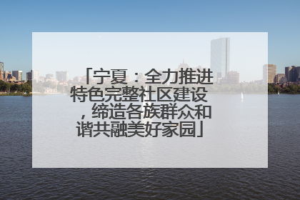 宁夏：全力推进特色完整社区建设，缔造各族群众和谐共融美好家园